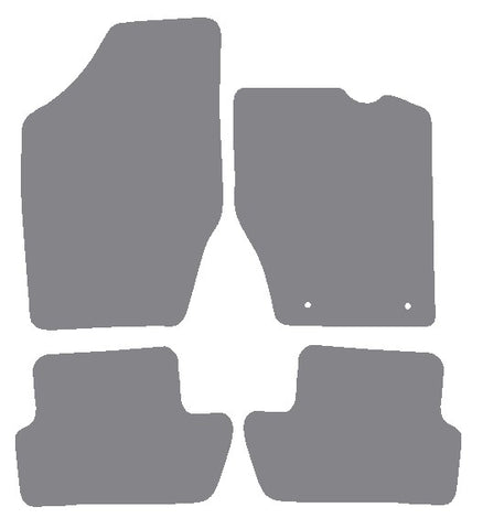 Peugeot 307 2001-2006 Grey Premium Carpet Tailored Car Mats NV HITECH