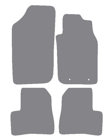 Peugeot 206 1998-2006 Grey Premium Carpet Tailored Car Mats NV HITECH