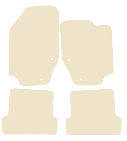Peugeot 307 Coupe Cabriolet 2003-2006 Beige Luxury Velour Tailored Car Mats NV HITECH
