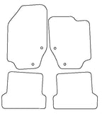 Peugeot 307 Coupe Cabriolet 2003-2006 Tailored VS Rubber Car Mats