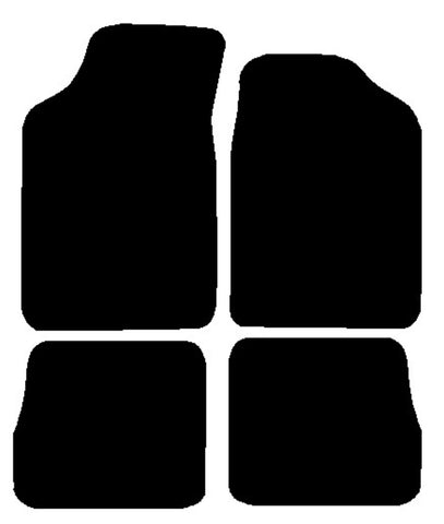 Peugeot 106 Rallye Series 2 1997-2003 Black Luxury Velour Tailored Car Mats NV HITECH