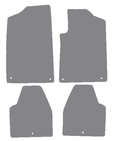 Peugeot 607 2000-2006 Grey Premium Carpet Tailored Car Mats NV HITECH