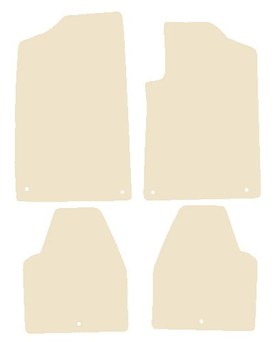 Peugeot 607 2000-2006 Beige Luxury Velour Tailored Car Mats NV HITECH
