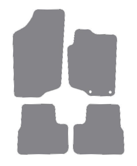 Peugeot 207 2006-2014 Grey Premium Carpet Tailored Car Mats NV HITECH