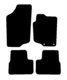 Peugeot 207 2006-2014 Black Tailored Carpet Car Mats NV HITECH