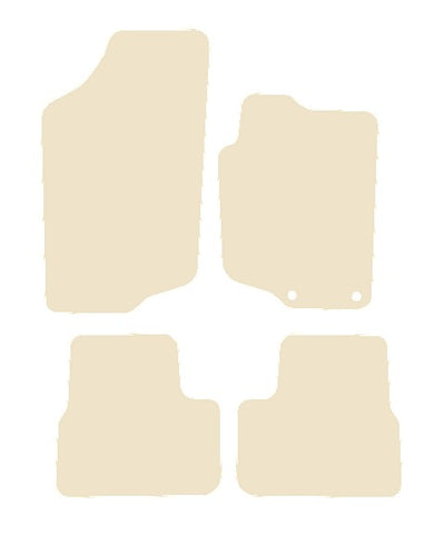 Peugeot 207 2006-2014 Beige Luxury Velour Tailored Car Mats NV HITECH