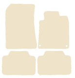 Peugeot 407 2004-2011 Beige Luxury Velour Tailored Car Mats NV HITECH