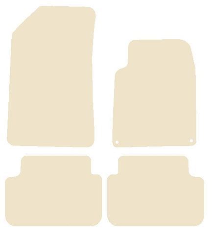 Peugeot 407 Coupe 2006-2010 Beige Luxury Velour Tailored Car Mats NV HITECH