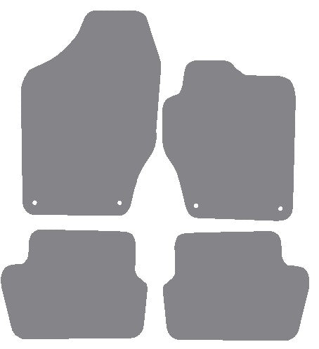 Peugeot 308 2007-2013 Grey Premium Carpet Tailored Car Mats NV HITECH