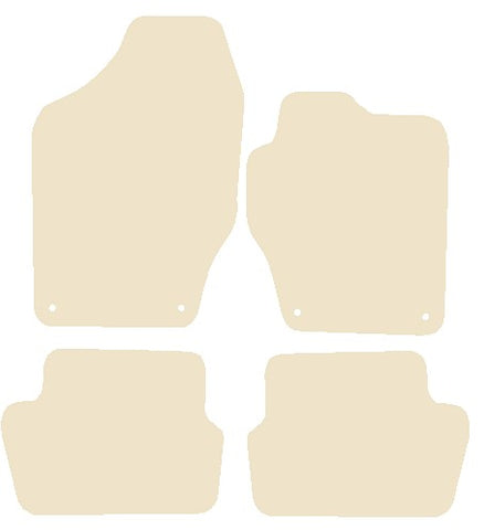 Peugeot 308 2007-2013 Beige Luxury Velour Tailored Car Mats NV HITECH