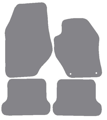 Peugeot 308 CC 2009 onwards Grey Premium Carpet Tailored Car Mats NV HITECH