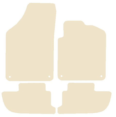 Peugeot RCZ 2010-2015 Beige Luxury Velour Tailored Car Mats NV HITECH