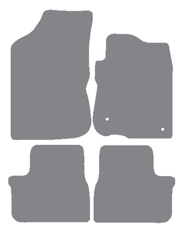 Peugeot 208 2012-2019 Grey Premium Carpet Tailored Car Mats NV HITECH