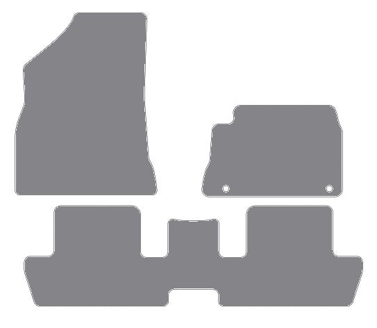 Peugeot 3008 2008-2016 Grey Premium Carpet Tailored Car Mats NV HITECH