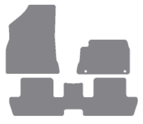 Peugeot 3008 2008-2016 Grey Premium Carpet Tailored Car Mats NV HITECH