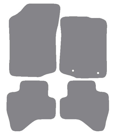 Peugeot 108 2014 onwards Grey Premium Carpet Tailored Car Mats NV HITECH