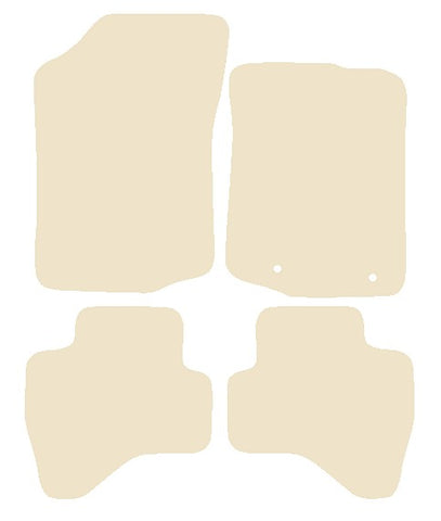 Peugeot 108 2014 onwards Beige Luxury Velour Tailored Car Mats NV HITECH
