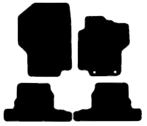 Peugeot 1007 2004-2009 Black Tailored Carpet Car Mats NV HITECH