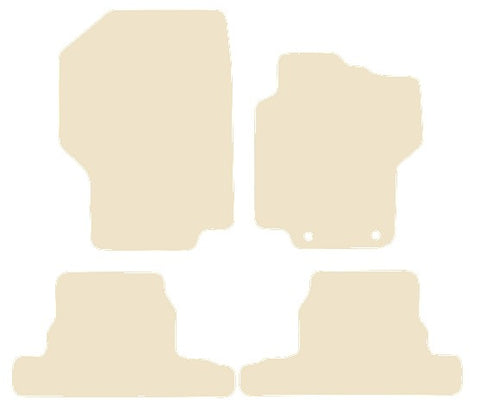 Peugeot 1007 2004-2009 Beige Luxury Velour Tailored Car Mats NV HITECH