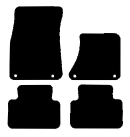 Porsche Macan 2014 onwards Black Luxury Velour Tailored Car Mats NV HITECH