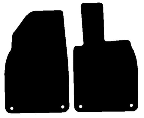 Porsche 718 Boxster (982) 2016 onwards Black Luxury Velour Tailored Car Mats NV HITECH