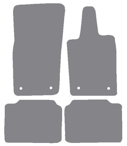 Porsche Panamera (971) 2017 onwards Grey Premium Carpet Tailored Car Mats NV HITECH