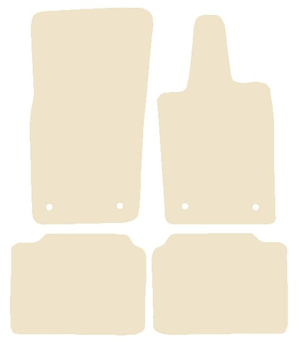 Porsche Panamera (971) 2017 onwards Beige Luxury Velour Tailored Car Mats NV HITECH