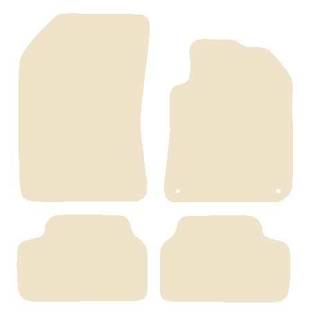 Peugeot 308 2013-2021 Beige Luxury Velour Tailored Car Mats NV HITECH