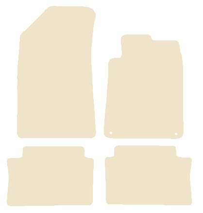 Peugeot 508 SW 2011-2019 Beige Luxury Velour Tailored Car Mats NV HITECH