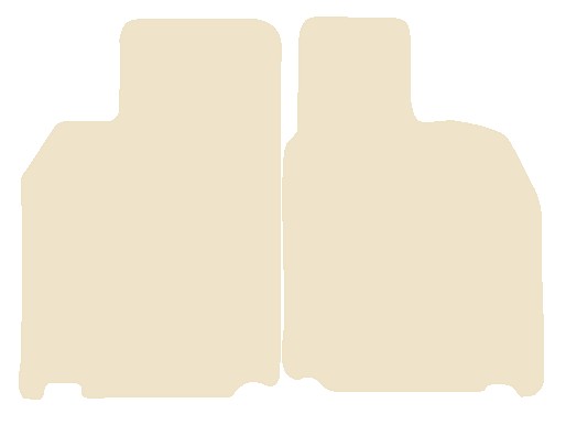 Porsche Cayman (987) 2006-2012 Beige Luxury Velour Tailored Car Mats NV HITECH