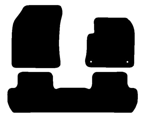Peugeot 3008 Facelift 2021 onwards Black Tailored Carpet Car Mats NV HITECH