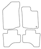 Peugeot 107 (One Fixing Driver) 2005-2010 Tailored VS Rubber Car Mats