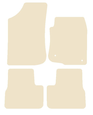 Peugeot 2008 2013-2019 Beige Luxury Velour Tailored Car Mats NV HITECH
