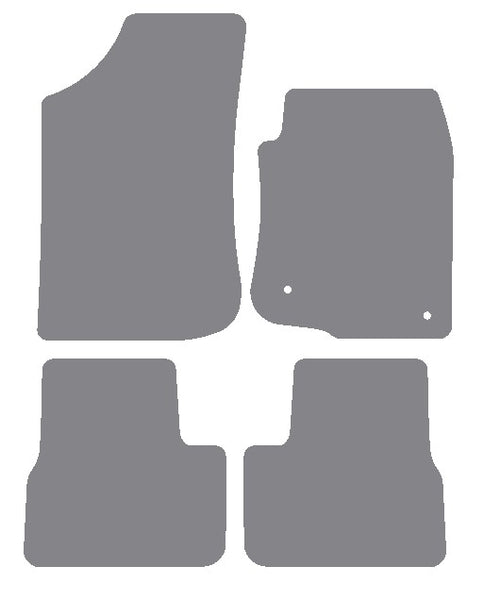 Peugeot 2008 2013-2019 Grey Premium Carpet Tailored Car Mats NV HITECH