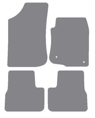 Peugeot 2008 2013-2019 Grey Premium Carpet Tailored Car Mats NV HITECH