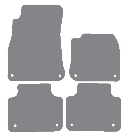 Porsche Cayenne - 3rd Generation 2018 onwards Grey Premium Carpet Tailored Car Mats NV HITECH