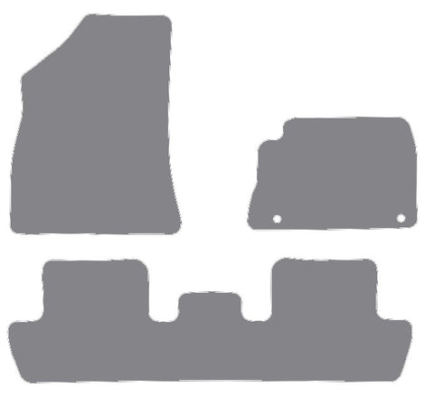 Peugeot 5008 2009-2017 Grey Premium Carpet Tailored Car Mats NV HITECH