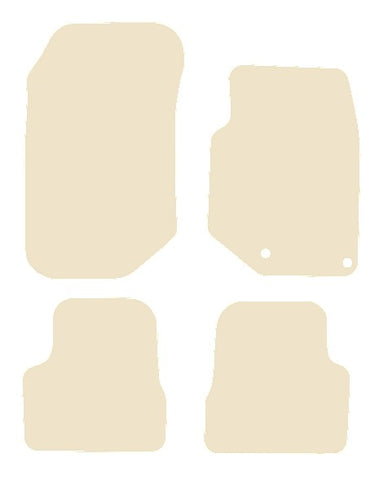 Peugeot 208 2019 onwards Beige Luxury Velour Tailored Car Mats NV HITECH