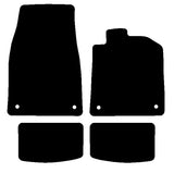 Porsche Taycan 2019 onwards Black Luxury Velour Tailored Car Mats NV HITECH