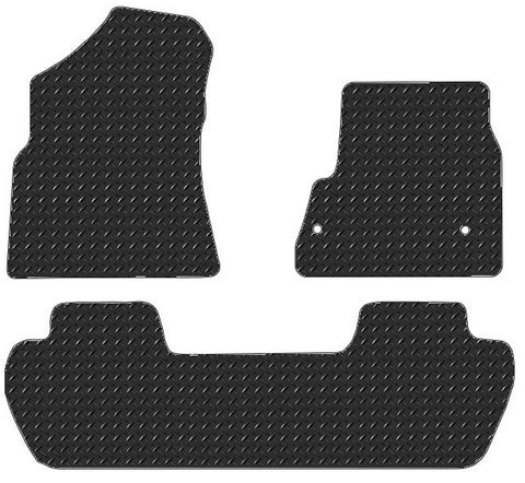 Peugeot Partner Tepee 2008-2018 Chequered Rubber Tailored Van Mats HITECH