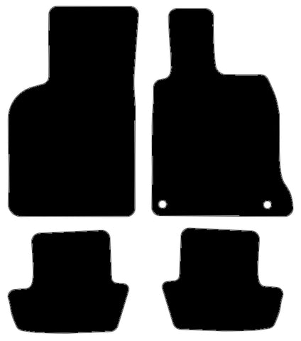 Porsche 911 (992) 2019 onwards Black Luxury Velour Tailored Car Mats NV HITECH