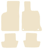 Porsche 911 (992) 2019 onwards Beige Luxury Velour Tailored Car Mats NV HITECH