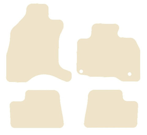 Peugeot iON 2010-2014 Beige Luxury Velour Tailored Car Mats NV HITECH