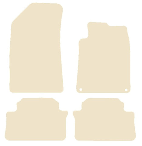 Peugeot 508 2011-2019 Beige Luxury Velour Tailored Car Mats NV HITECH