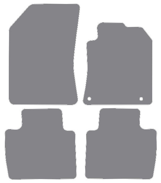 Peugeot 508 2019 onwards Grey Premium Carpet Tailored Car Mats NV HITECH