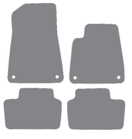 Polestar 2 2020 onwards Grey Tailored Carpet Car Mats NV HITECH