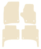 Porsche Cayenne - 1st Generation (Oval Fixings) 2003-2010 Beige Luxury Velour Tailored Carpet Car Mats NV HITECH