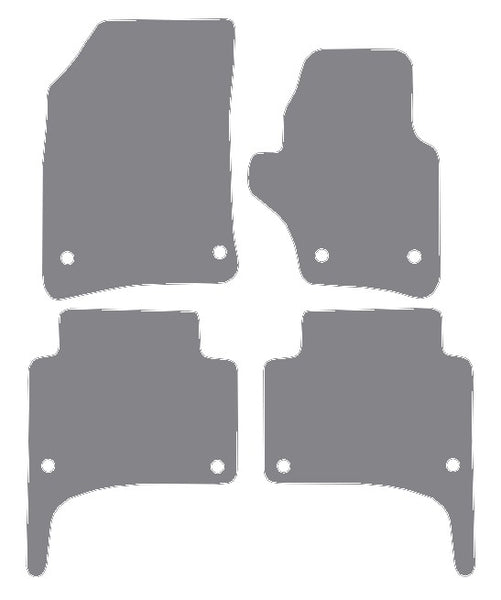 Porsche Cayenne - 1st Generation (Oval Fixings) 2003-2010 Grey Premium Carpet Tailored Car Mats NV HITECH