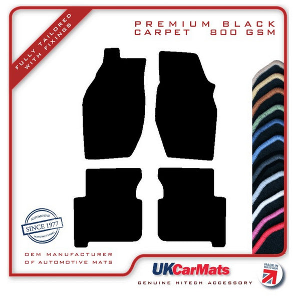Fiat Croma 1987-1994 Black Premium Carpet Tailored Car Mats HITECH