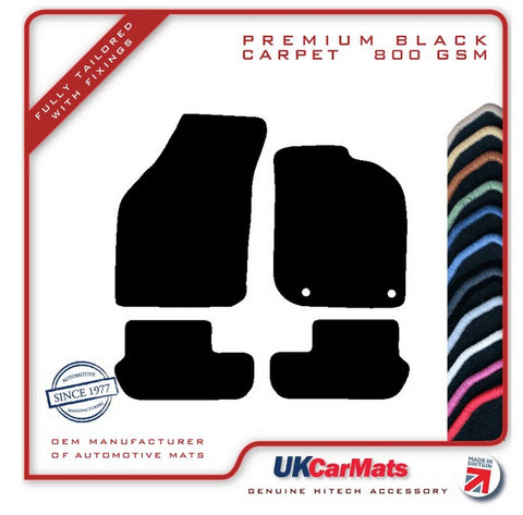 Ford Ka  1996-2008 Black Premium Carpet Tailored Car Mats HITECH